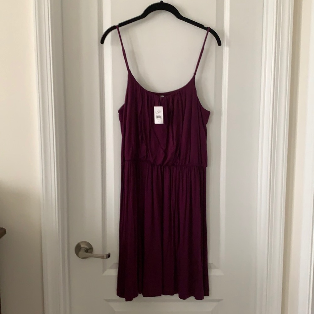 NWT LOFT Purple Sundress Size Small